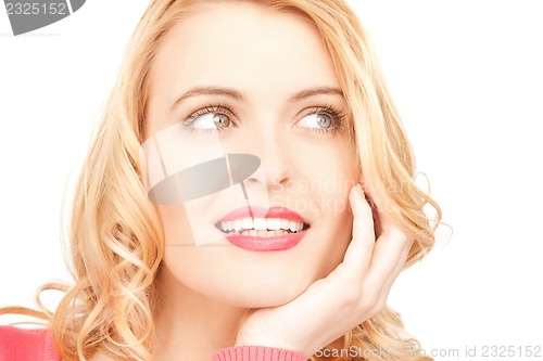 Image of pensive woman