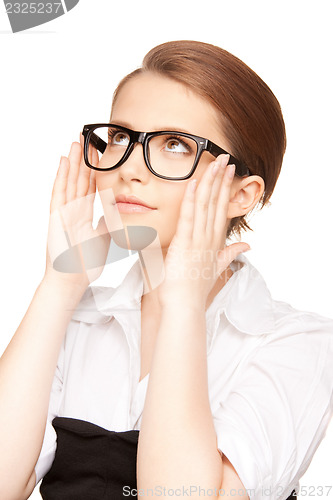 Image of lovely woman in spectacles