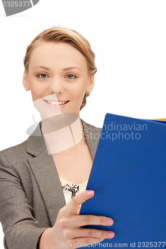 Image of woman with folders