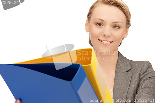 Image of woman with folders