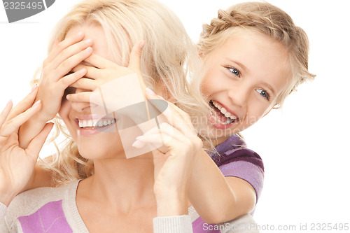 Image of happy mother and little girl