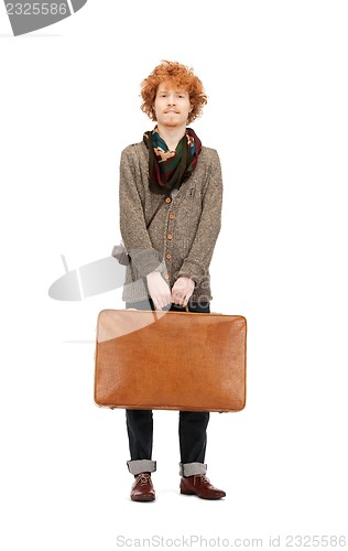 Image of man with suitcase