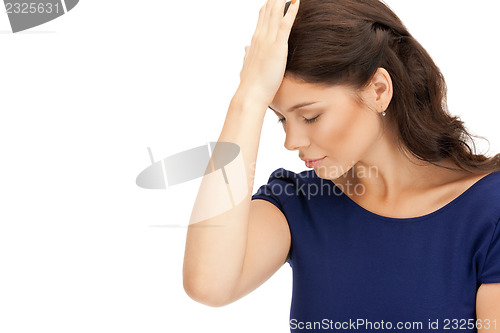 Image of unhappy woman