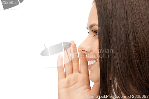 Image of woman whispering gossip