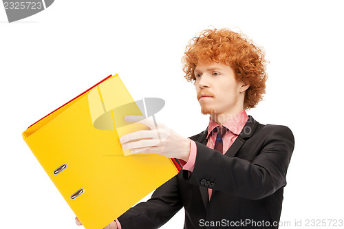 Image of man with folders