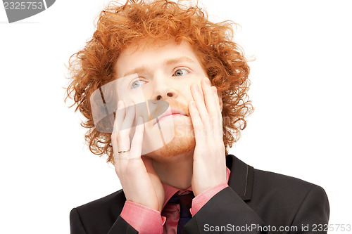 Image of unhappy man