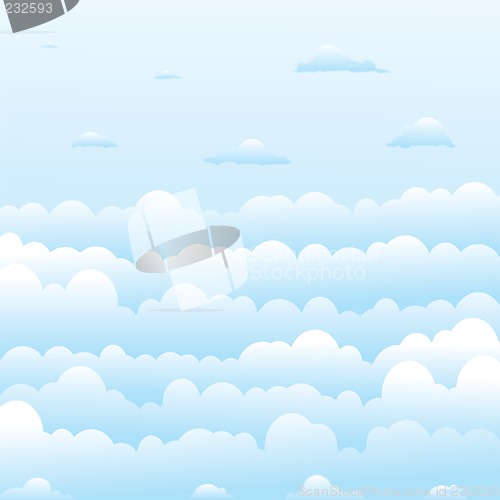 Image of fluffy clouds