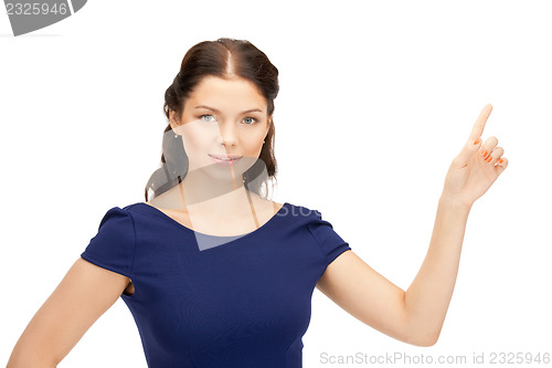 Image of businesswoman pointing her finger