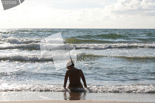 Image of Woman near the sea