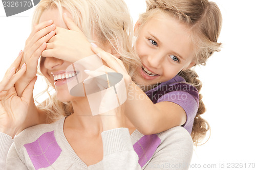 Image of happy mother and little girl