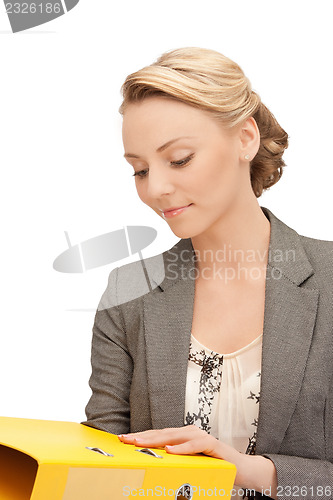 Image of woman with folders