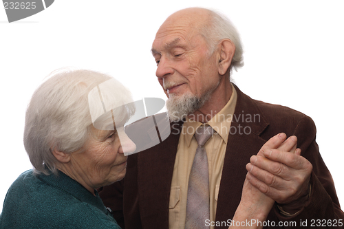 Image of Senior couple dancing