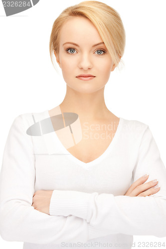 Image of calm and friendly woman