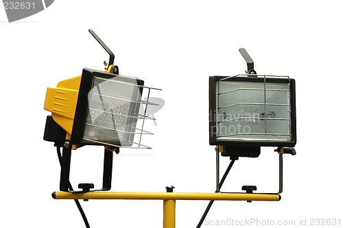 Image of Two halogen spotlights