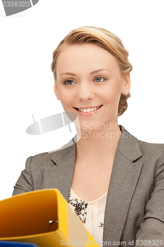 Image of woman with folders