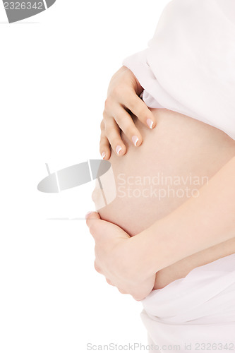 Image of pregnant woman belly