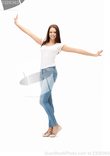 Image of happy and carefree teenage girl