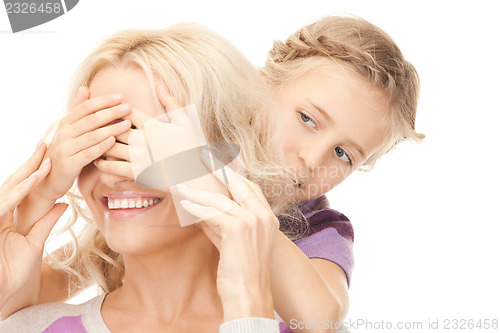 Image of happy mother and little girl