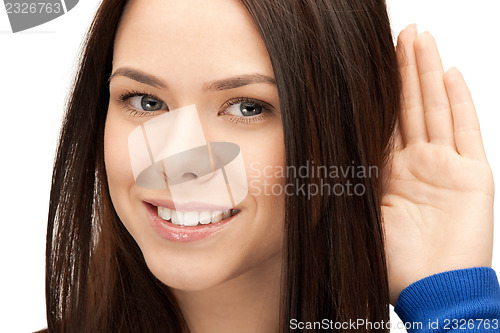 Image of woman listening gossip