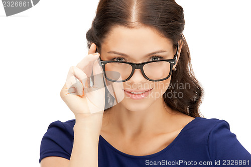 Image of lovely woman in spectacles