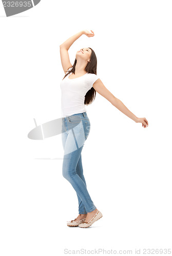 Image of happy and carefree teenage girl