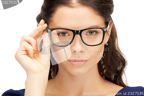 Image of lovely woman in spectacles