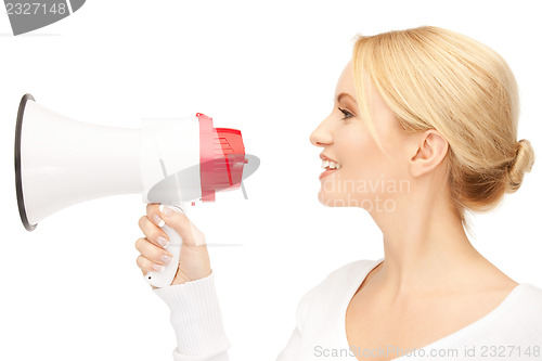 Image of woman with megaphone