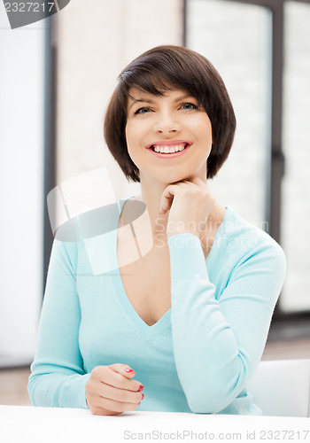 Image of happy and smiling woman