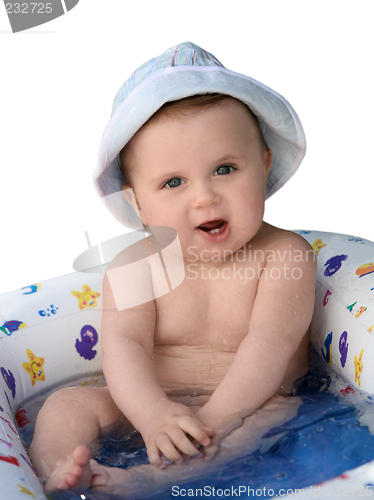 Image of Baby Taking A Bath