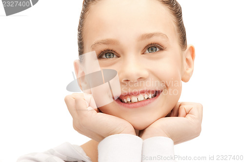 Image of pensive teenage girl
