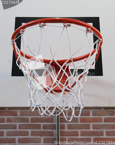 Image of Basket in a old school gym