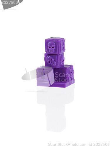 Image of Unique pawn with reflection isolated