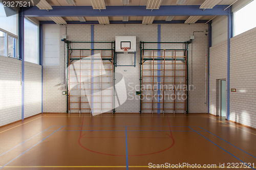 Image of Interior of a gym at school