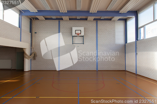 Image of Interior of a gym at school