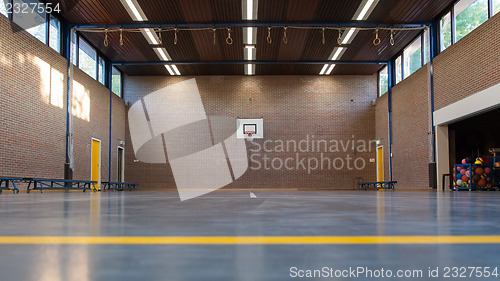 Image of Interior of a gym at school