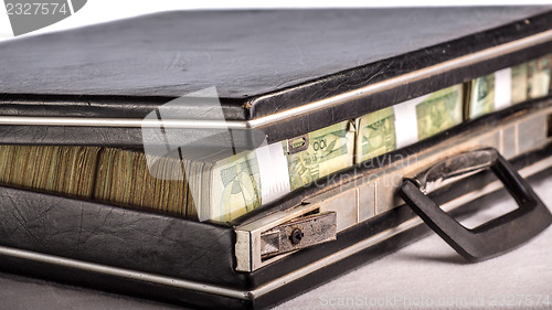 Image of Suit case full of money