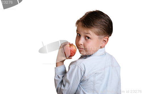 Image of Boy with fruit