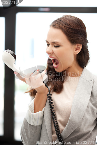 Image of businesswoman with phone