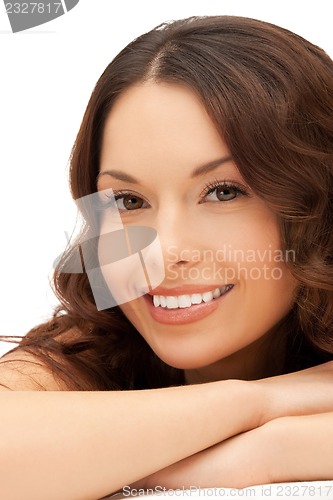 Image of beautiful woman in spa salon