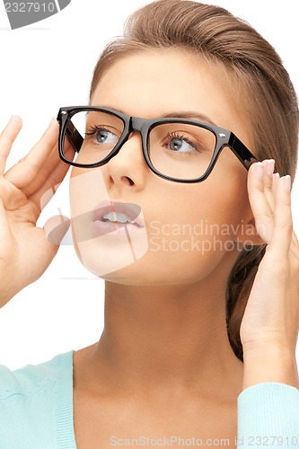 Image of lovely woman in spectacles