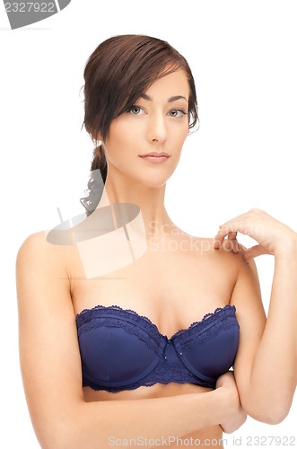 Image of beautiful woman in bra