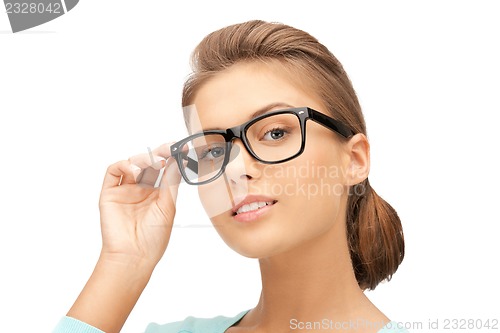 Image of lovely woman in spectacles