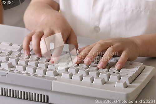 Image of Little fingers typing