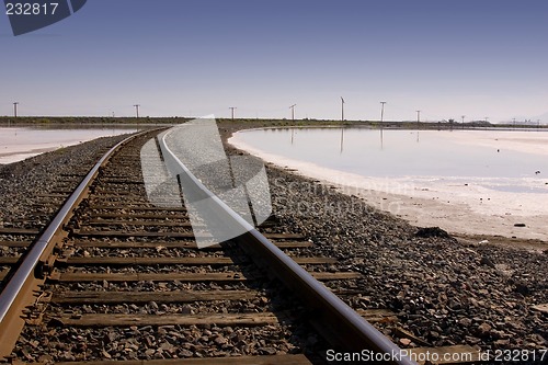 Image of Railroad Tracks by Salt Lake