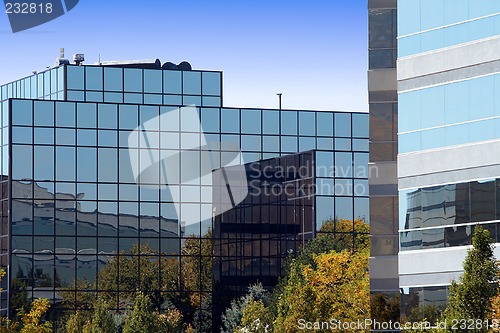 Image of Mirrored Business Buildings