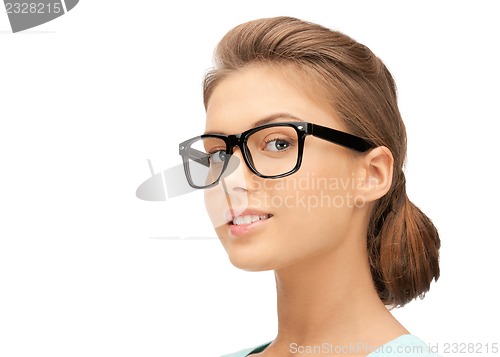 Image of lovely woman in spectacles