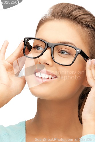 Image of lovely woman in spectacles