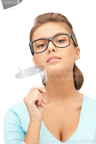 Image of lovely woman in spectacles