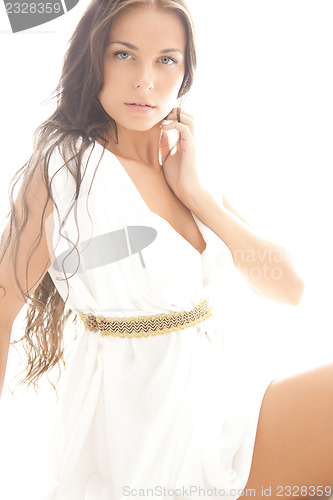 Image of lovely woman in elegant dress