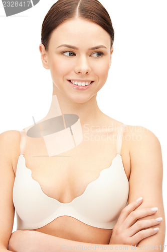Image of beautiful woman in bra